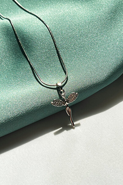 Berilya Aksesuar Zircon Stone Angel Figure Necklace