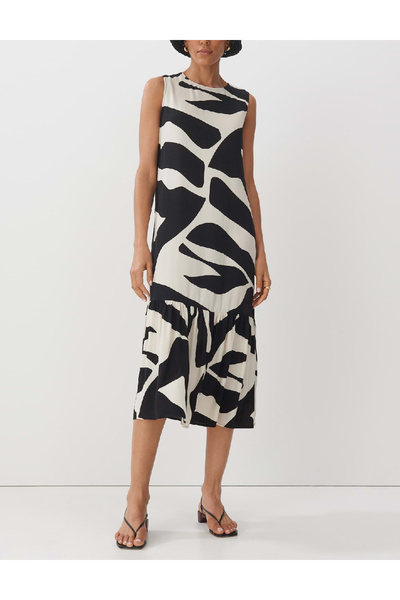 Evendi Medium dress, White/Black