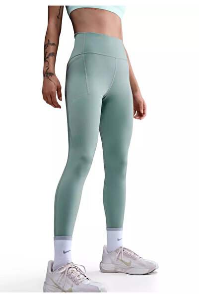 Nike Colanți de alergare Dri-Fit cu talie înaltă, 7/8, cu buzunare, pentru fe...