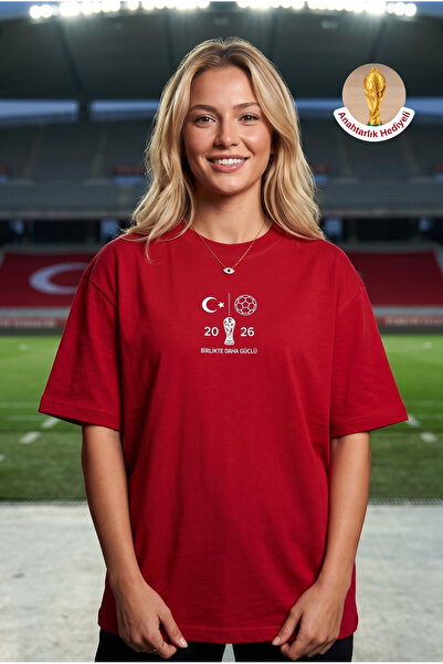 gajin Women's Turkey National Team Themed T-Shirt with Keychain Gift