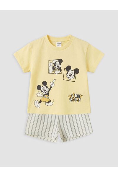 LC Waikiki مجموعة شورتات LCW Baby Mickey Mouse المطبوعة للأولاد الصغار