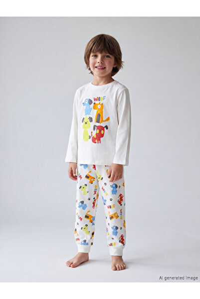 LC Waikiki Printed Boys' Pyjama Set