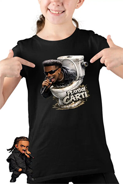 OEM Tricou Copii Fete Playboi Carti Skibidi Toilet