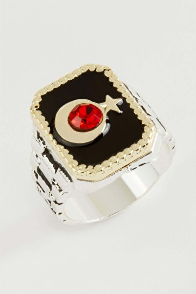 ZERO LAND Nhrhls Moon Star Metal Men's Ring (215718) - Black