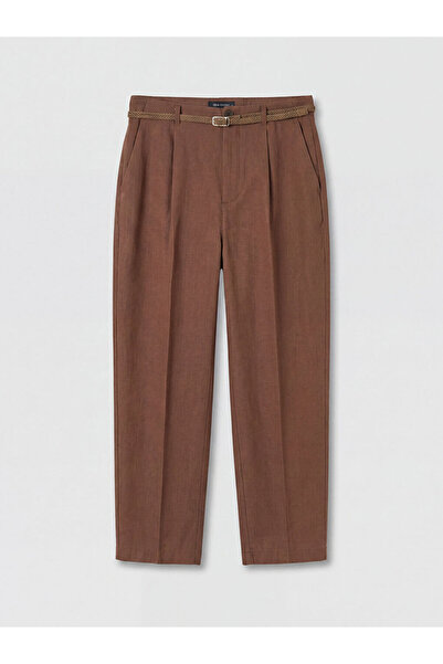 LC Waikiki New Season from Güli̇s Gi̇yi̇m Brown Belted Carrot Cut Women's Fab...