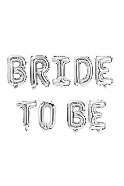 GOLDCENTER Bride to Be 16 Inch 40 cm Silver Color Foil Balloon Set, Bride to ...
