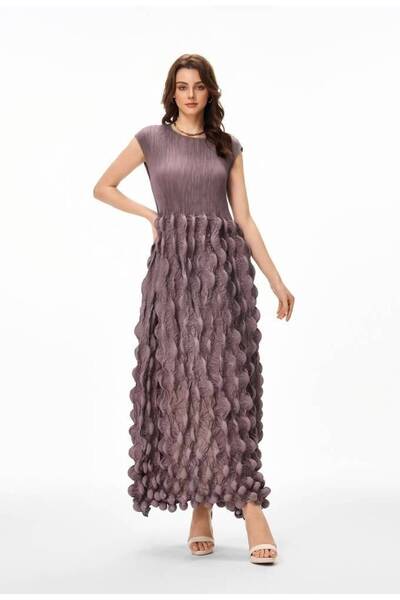 RARA Summer short sleeve dress - mauve