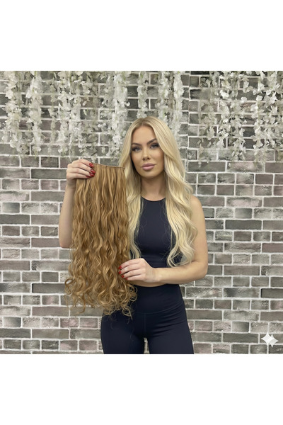 Marpessa Fiber Sentetik Yarımay Çıt Çıt Postiş Saç – Isıya Dayanıklı - Yıkana...