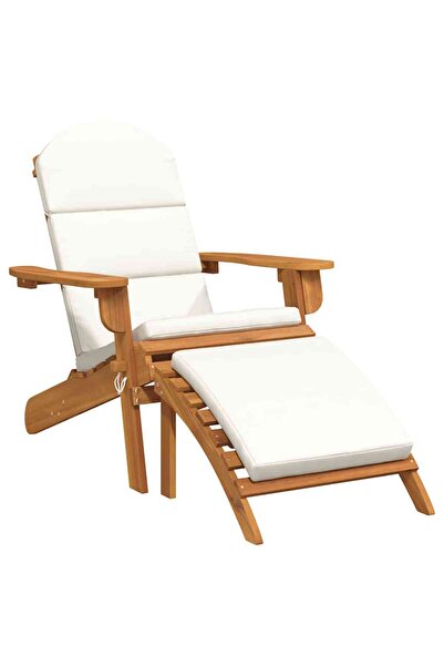 vidaxl Scaun de grădină Adirondack & suport picioare lemn masiv acacia