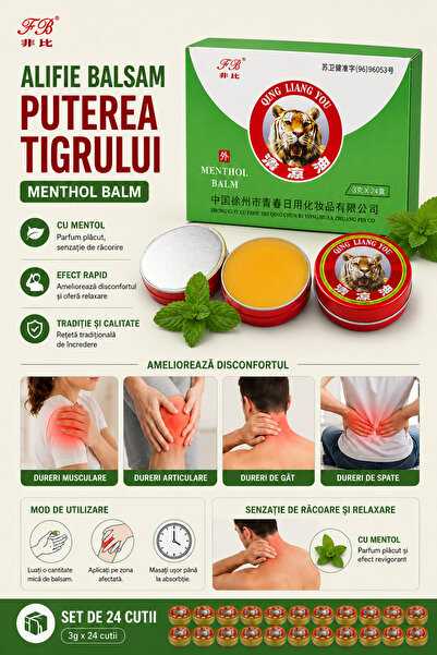 OEM HomeRoy – Set 24 Cutii Alifie Balsam Antireumatic „Puterea Tigrului”