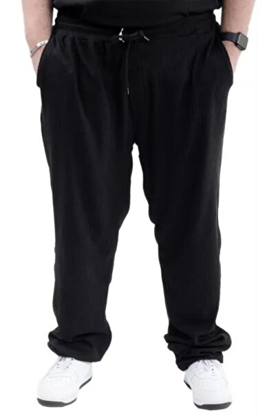 cusseli Large Size Men's Jogger Platinum Jacquard C24913 Black