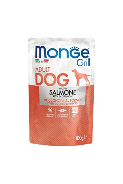 Monge Grill Υγρή Τροφή Σκύλου με Σολομό 100gr