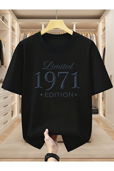 yiou trendy clothing تي شيرت رجالي، إصدار محدود 1971، تي شيرت برقبة دائرية وأ...