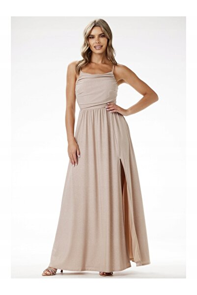 Awama Rochie awama, A696, bej, poliester-elastan, L INTL