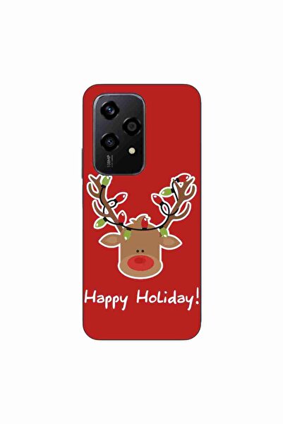 OEM Husa compatibila cu Honor 200 Lite Silicon Gel Tpu Model Craciun Ren Happ...