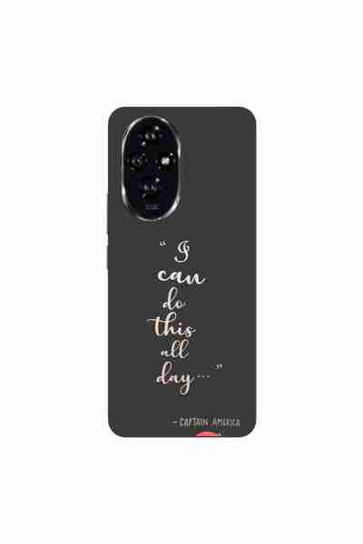 OEM Θήκη συμβατή με Honor 200, από σιλικόνη gel TPU, με σχέδιο και μήνυμα: Μπ...