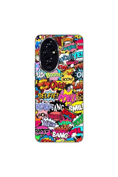 OEM Husa compatibila cu Honor 200 Silicon Gel Tpu Model Pop Art Pow Wow Boom