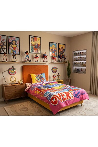 Taç Superhero-Themed, Very Cute Children's Bedding Set