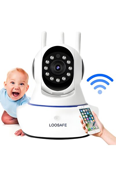 Loosafe Baby Monitor Wireless Hawkie, FullHD, Video/Audio Bebelusi, Vedere No...