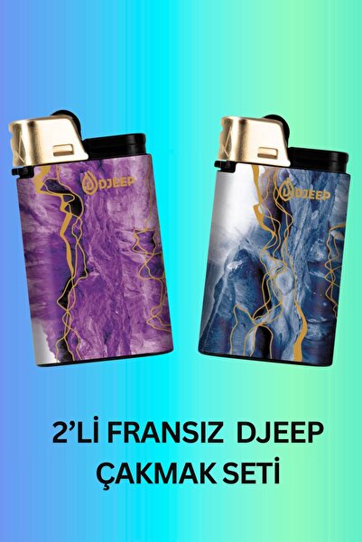 DJEEP Golden Stone Serisi Hediyelik Çakmaklar - Ergonomik Çakmak -2'li Set –P...