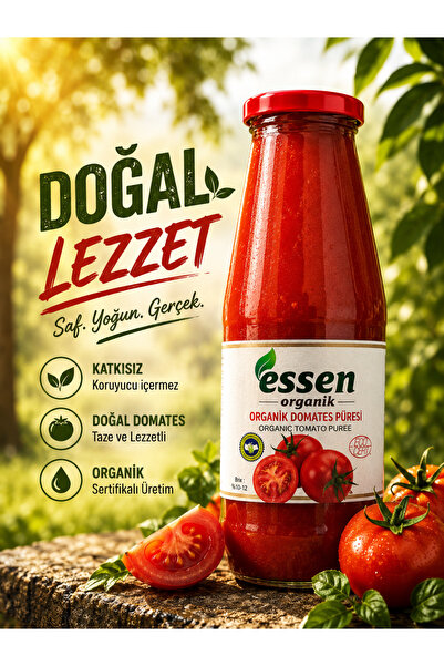 Essen Organik ORGANİK DOMATES PÜRESİ 695gr
