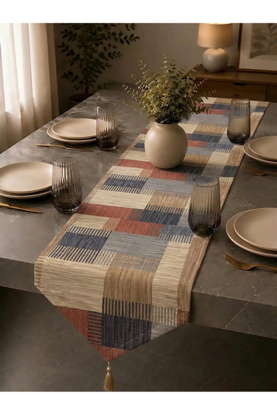 Econice Kilim Pattern, Digital Printed Baby Face Fabric Runner