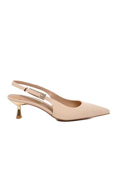 Kristen Que Beige Women's Heeled Shoes