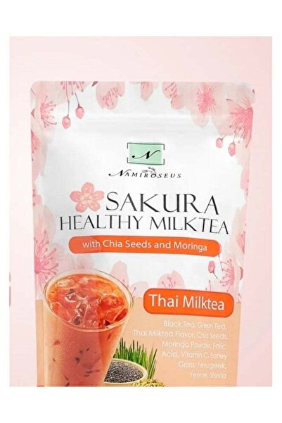 NAMIROSEUS Sakura Healthy Milktea with Chia Seeds and Moringa 10 sachets