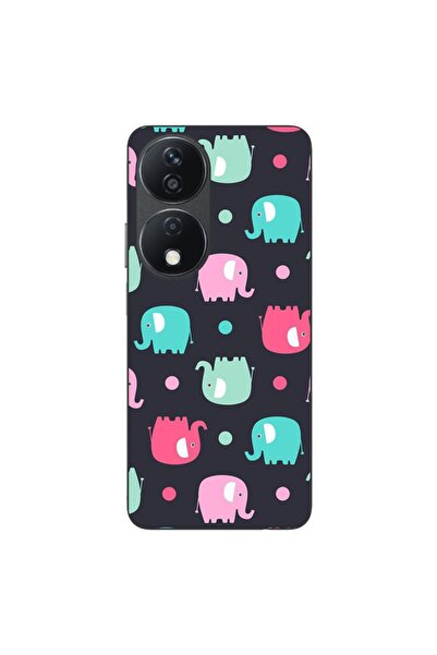 OEM Husa compatibila cu Honor X7b Silicon Gel Tpu Model Pattern Elefant
