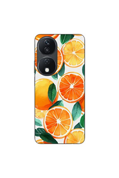 OEM Case compatible with Honor X7b Silicone Gel Tpu Model Oranges