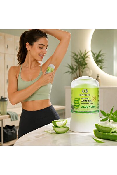 EPİZEN Répertoire Doğal Alum Taşı Deodorant: Hassas Ciltler İçin Aloe Vera ve...