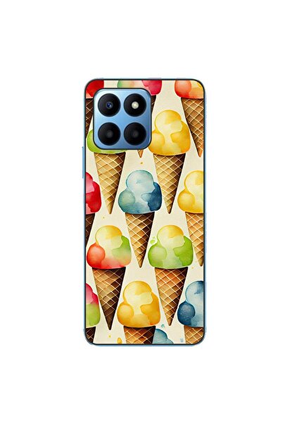 OEM Калъф, съвместим с Honor 70 Lite, силиконов гел TPU модел с десен на слад...