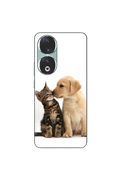 OEM Husa compatibila cu Honor 90 5G Silicon Gel Tpu Model Pisicuta Catelus Pr...