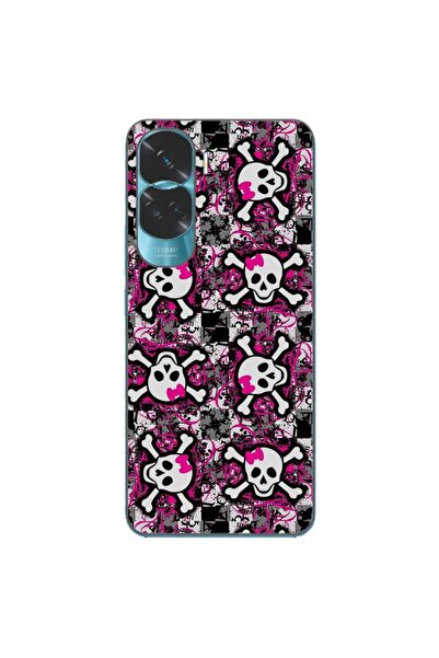 OEM Husa compatibila cu Honor 90 Lite 5G Silicon Gel Tpu Model Pop Art Skeleton