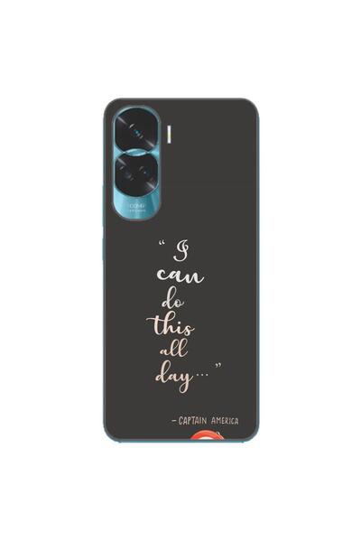 OEM Θήκη συμβατή με Honor 90 Lite 5G, από σιλικόνη TPU, με σχέδιο και μήνυμα:...