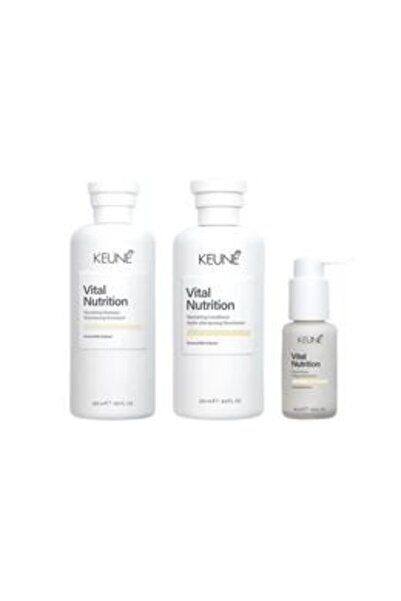 Keune Pachet Hranitor pentru Par - Vital Nutrition Nourishing: Sampon 300 ml,...
