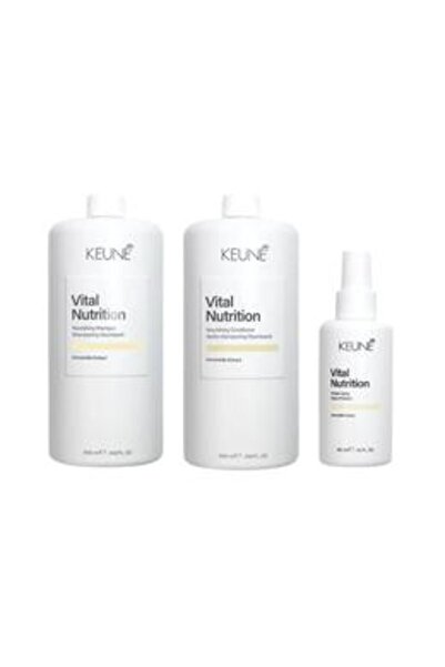 Keune Pachet Hranitor pentru Par - Vital Nutrition Nourishing: Sampon 1000 ml...