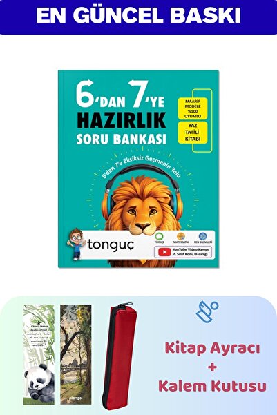 Tonguç Yayınları 6'dan 7'ye Hazırlık Kitabı - 2'li Ayraç + Sosis Kalemlik