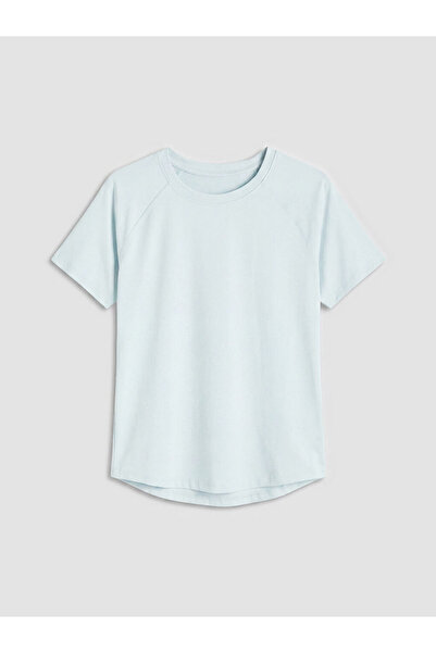 LC Waikiki Blue Crew Neck Women's Sports T-Shirt by Güli̇s Gi̇yi̇m