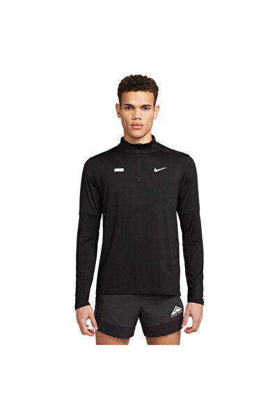 Nike Bluză de alergare pentru bărbați Element Flash Dri-FIT cu jumătate de fe...