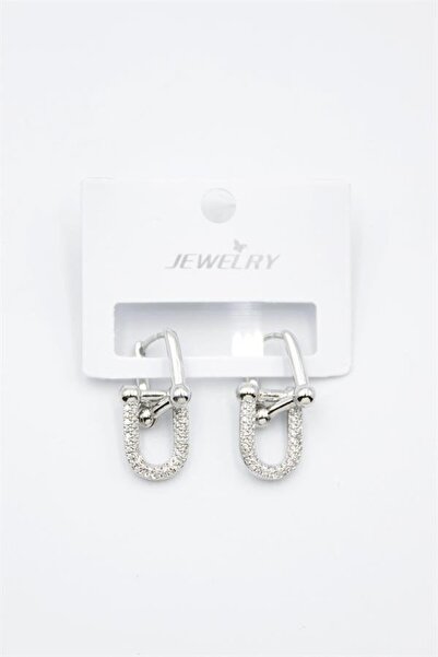 atastore2017 Tf Chain Earrings - Silver