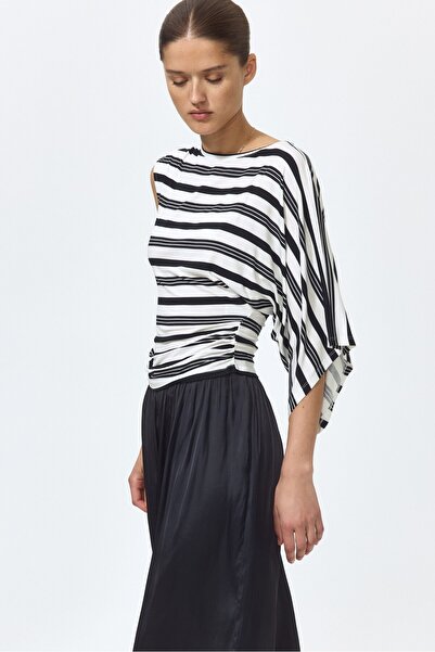 H&M Asimetrik Jarse Üst