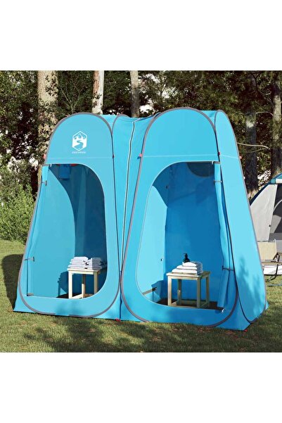 vidaxl Cort de intimitate pop-up, albastru, impermeabil