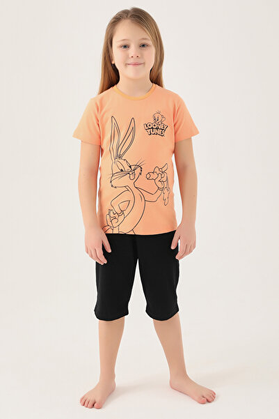 MQ Girls' short-sleeved blouse with a Looney Tunes cartoon character Printed