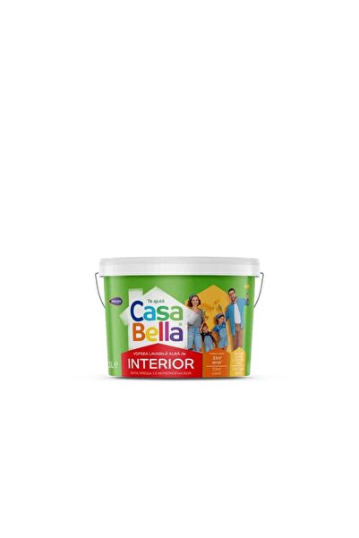 casabellahome Vopsea lavabilă pentru interior, 2.5 L, Casabella, alb / 4000242