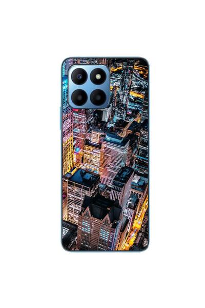 OEM Husa compatibila cu Honor X8 5G Silicon Gel Tpu Model Night City