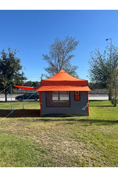 branda 3x3 kamp çadırı portatif katlanabilir kumaşları ayrılabilir (rengi sip...