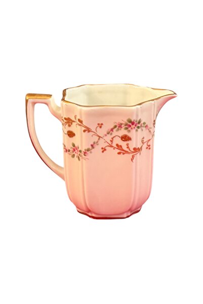 Fransız Limoges إبريق حليب مرسوم يدويًا من ليوموجس - 9 سم × 7.5 سم × 5.5 سم