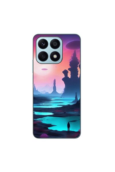 OEM Husa compatibila cu Honor X8a Silicon Gel Tpu Model Mystic Planet