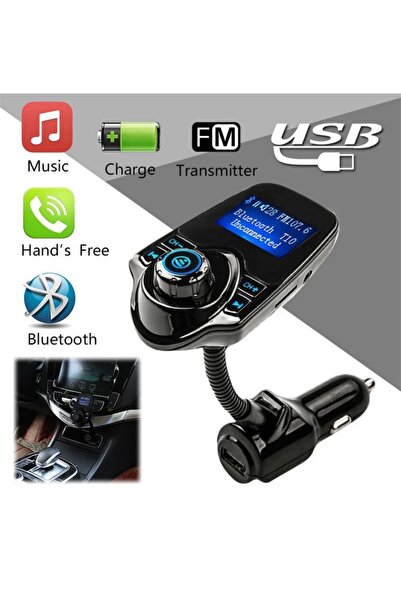 Tastech T10 FM Transmitter Kablosuz Araç İçi Bluetooth FM Verici Radyo Adaptö...